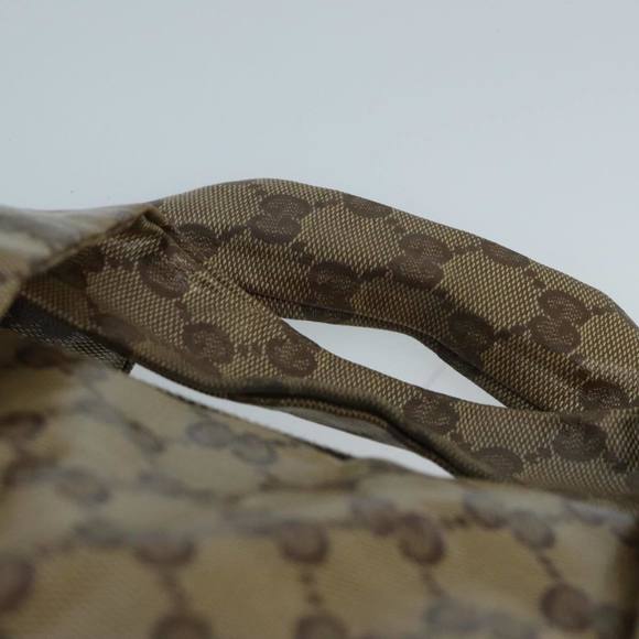 GUCCI GG Crystal Hand Bag Beige Gold 197020 Auth hk1740 - Picture 14 of 16